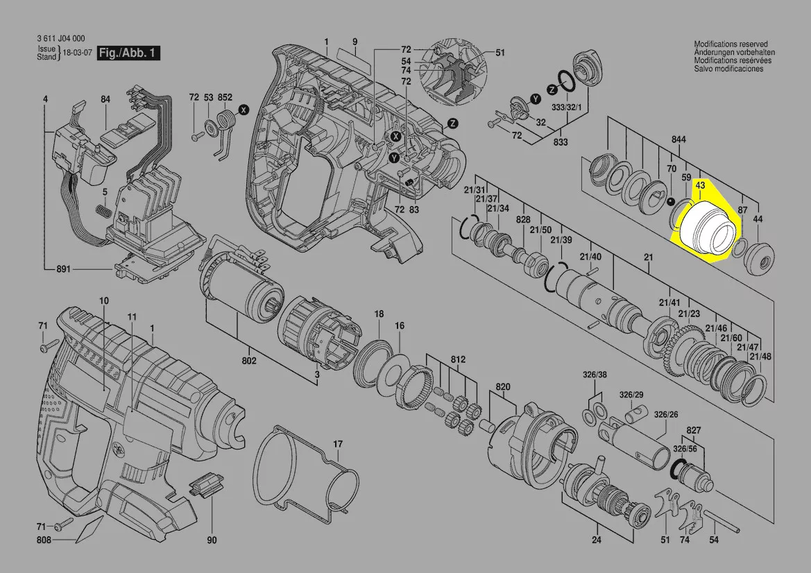 Bague verrouillage mandrin réf. 1 610 499 080 Bosch